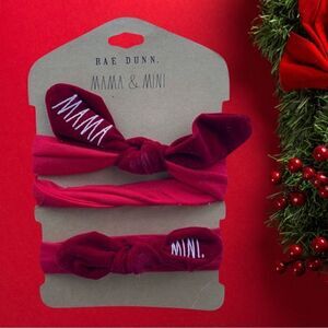Rae Dunn "MAMA & MINI" Set of 2 Headbands For Adult & Infant OSFM NWT